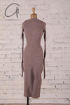 marc le bihan slim fit stretch dress 21966 E23 ROSE ANCIEN